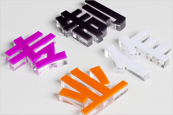 廣告雕刻機加工水晶字展示